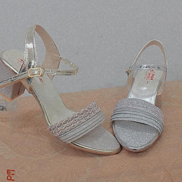 Women’s Glamour Glitter Block Heel Sandals