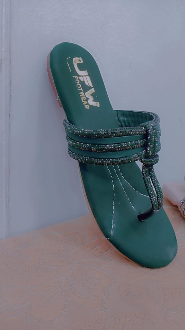 Stylish Dual-Strap Flat Slippers