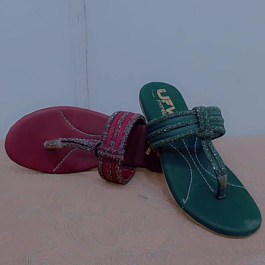 Ethnic Glam Toe-Ring Flats – Festive-Ready Comfort in Every Step